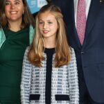 Leonor vuelve a apostar por el azul en Barcelona