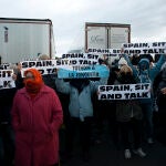 Los independentistas cortaron la carretera de la AP-7 en La Junquera, una acción convocada por Tsunami Democràtic el pasado 11 de noviembre