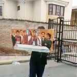 Cuadro encontrado en la casa de Evo Morales