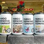 Imagen promocional de las latas de cerveza de Fargo protagonizadas por los candidatos para ser adoptados. Foto: Fargo brewing