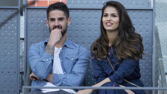 Isco Alarcón, con su pareja, la actriz Sara Sálamo