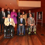 Emilio Álvarez, Jesús Julio Carnero, Óscar Puente, Isabel Blanco, Luis Fuentes Mercedes Martín, Francisco Sardón, de Propios y Tremiño, antes de la gala