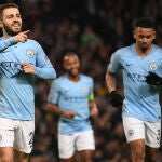 Bernardo Silva en un partido con el Manchester City esta temporada