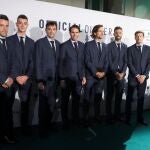 El equipo español, en la cena de gala antes del arranque de la competición