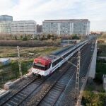 Un tren de cercanías