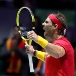 Rafa Nadal, en la Copa Davis que ganó con España