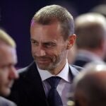 Aleksander Ceferin, el presidente de la UEFA, en la gala del Balón de Oro