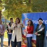 La presidenta del PP de la Comunitat Valenciana, Isabel Bonig, en el acto con los interventores y apoderados del PP celebrado en Castellón