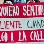 Pancarta en una manifestación contra la violencia de genero