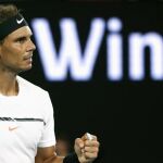 Nadal, durante el encuentro