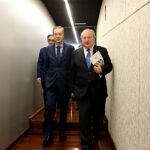 El consejero de Empleo e Industria, Germán Barrios, participa en la inauguración del VII Día del Economista. Junto a él, el presidente del CES, Enrique Cabero; y el decano del Colegio de Economistas de Valladolid, Juan Carlos de Margarida