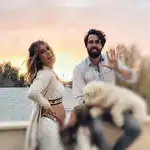 Elena Tablada junto a su marido, Javier Ungría y su hija Ella