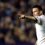 Kevin Gameiro con el Valencia. EFE/Kai Försterling