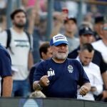 Maradona celebra el segundo gol de su equipo / Efe