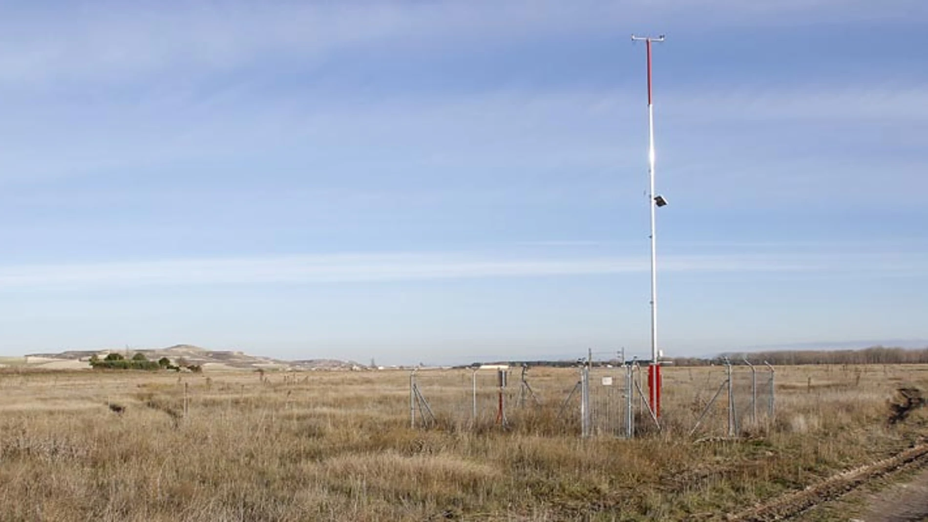 Estación meteorológica de Cuéllar, que ha registrado esta madrugada la temperatura más baja de España