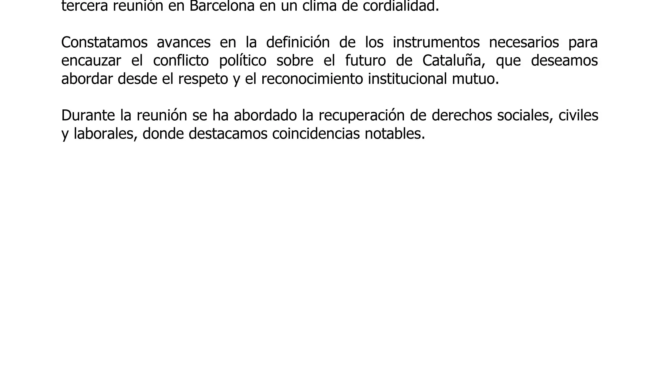 PSOE y ERC constatan avances para “canalizar el conflicto político” en ...
