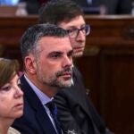 Borrás, Vila y Mundó durante el juicio del "procés"