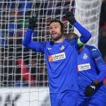 Jorge Molina celebra un gol ante el FK Krasnodar