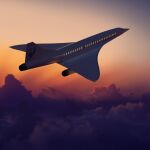 Recreación del aparato de Boom Supersonic