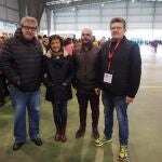 La delegada del Gobierno, Mercedes Martín, asegura que se respetarán las manifestaciones en favor de los exjugadores de la Arandina, durante la inauguración del XI Mercado Agroalimentario que se celebra en Ávila