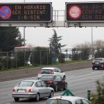 Las pantallas de información variable de tráfico de Calle 30 emitirán dicha información