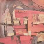 Uno de los cuadros de la exposición de Aramburu y Alumnos del Taller de Arteterapia en Fundación Caja Rural del Sur