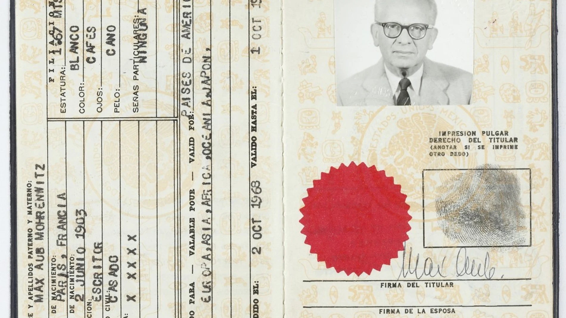 El pasaporte de Max Aub