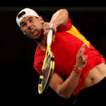 Nadal, durante el último entrenamiento en Perth