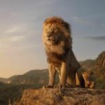 This image released by Disney shows characters, from left, Mufasa, voiced by James Earl Jones, and young Simba, voiced by JD McCrary, in a scene from "The Lion King." (Disney via AP)
