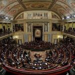 Vista general del pleno del Congreso de los Diputados.