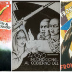 Carteles y propaganda de apoyo al Frente Popular