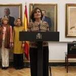 Carmen Calvo en el Palacio de la Moncloa