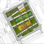 Proyecto de ajardinamiento de la plaza de la Ciudad de la Justicia, en Alicante