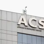Exterior del edificio de la sede de la constructora española Grupo ACS en Madrid, a 17 de enero de 2020