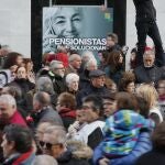Protesta por el mantenimiento de las pensiones