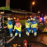 Choque de un autobús y dos turismos en la A-4 en el kilómetro 26 a la altura de Valdemoro, sentido Madrid,