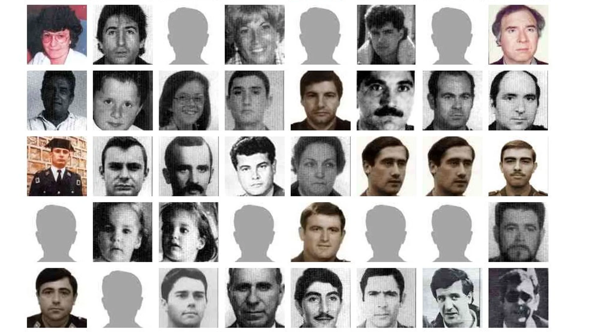 Más de 300 crímenes aún están sin resolver al no haber sido condenados los etarras que lo cometieron