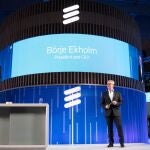 B&ouml;rje Ekholm, presidente y director ejecutivo de Ericsson, en el Mobile World Congress (MWC) de Barcelona de 2019