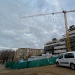 Un edificio en construcción en un momento en el que la demanda de hipotecas sufre su mayor caída desde 2013