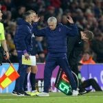 Mourinho, durante el partido
