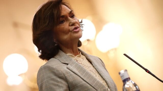 La vicepresidenta del gobierno, Carmen Calvo