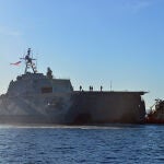 El buque de guerra de la Marina estadounidense USS Montgomery