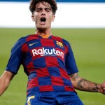 Álex Collado con el Barcelona.
