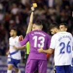Iago Herrerín, expulsado en el partido de Copa contra el Tenerife