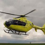 Un helicóptero de Sacyl se trasladó al lugar del suceso