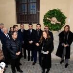 Teresa Jiménez-Becerril junto a, entre otros, Juanma Moreno, Pablo Casado y Sonia Gaya