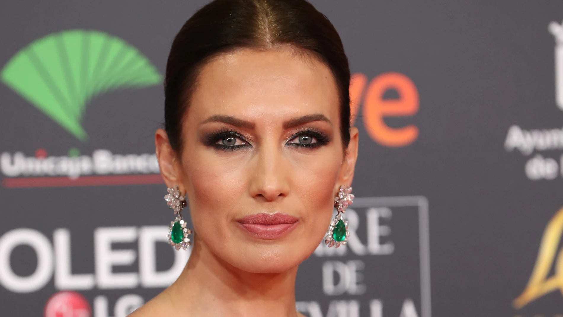 Model Nieves Alvarez at photocall of the 34th annual Goya Film Awards in Malaga on Saturday, 25 January 2020.