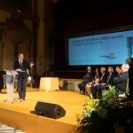El presidente de Caja Rural del Sur y su Fundación, José Luis García-Palacios, en la pasada edición de los premios