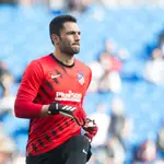 Antonio Adan con el Atlético de Madrid.