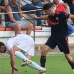 Jordi Escobar con el Valencia.